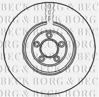 BORG & BECK bbd5947s -  Тормозной диск